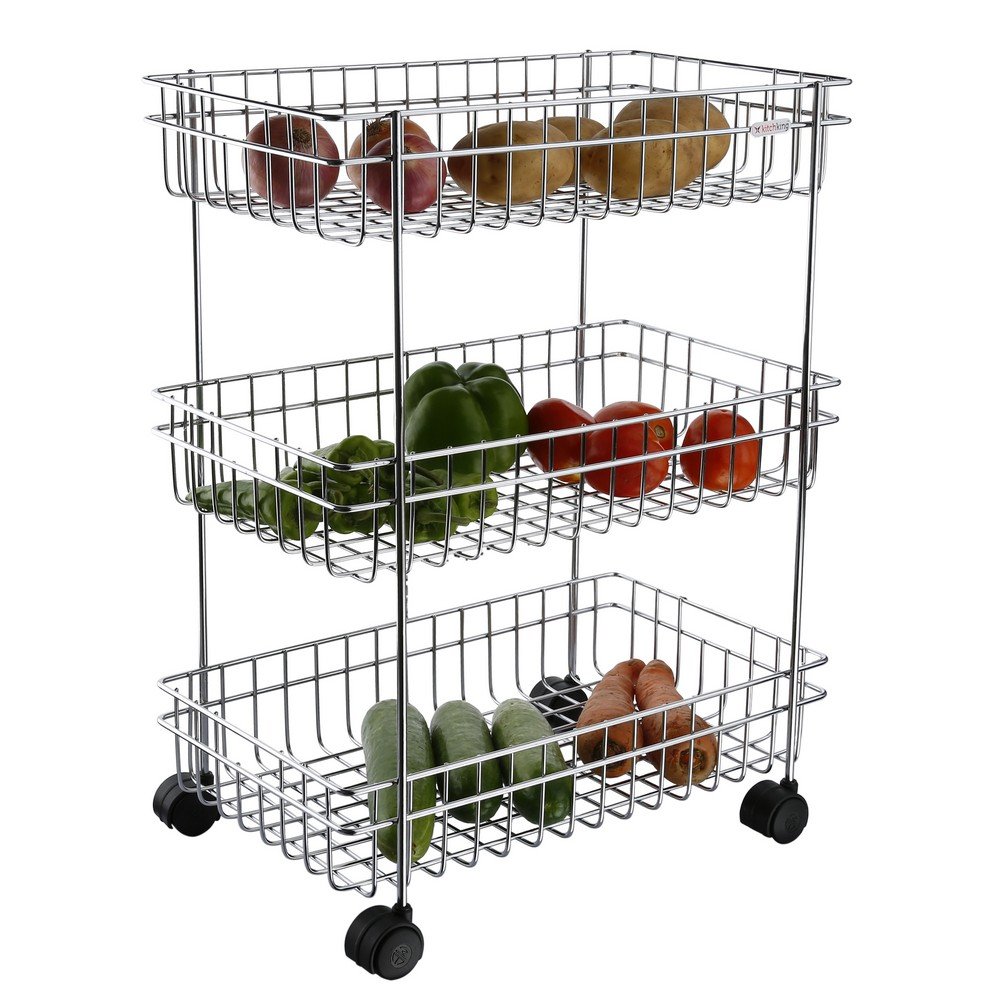 Vegetable Stand Trolly - Triple